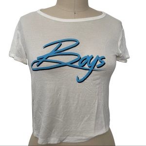 Boys graphic crop t shirt